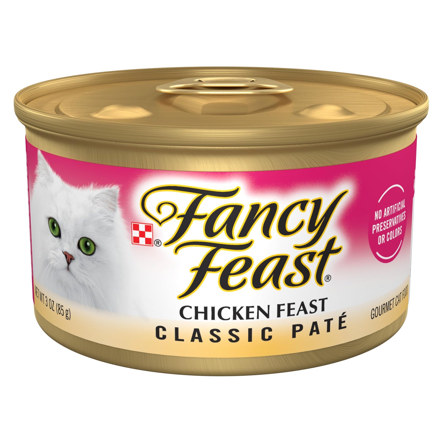 Fancy Feast Poultry and Beef Feast Classic Pate Collection Grain Free Wet Cat Food Variety Pack - (Pack of 30) 3 oz. Cans