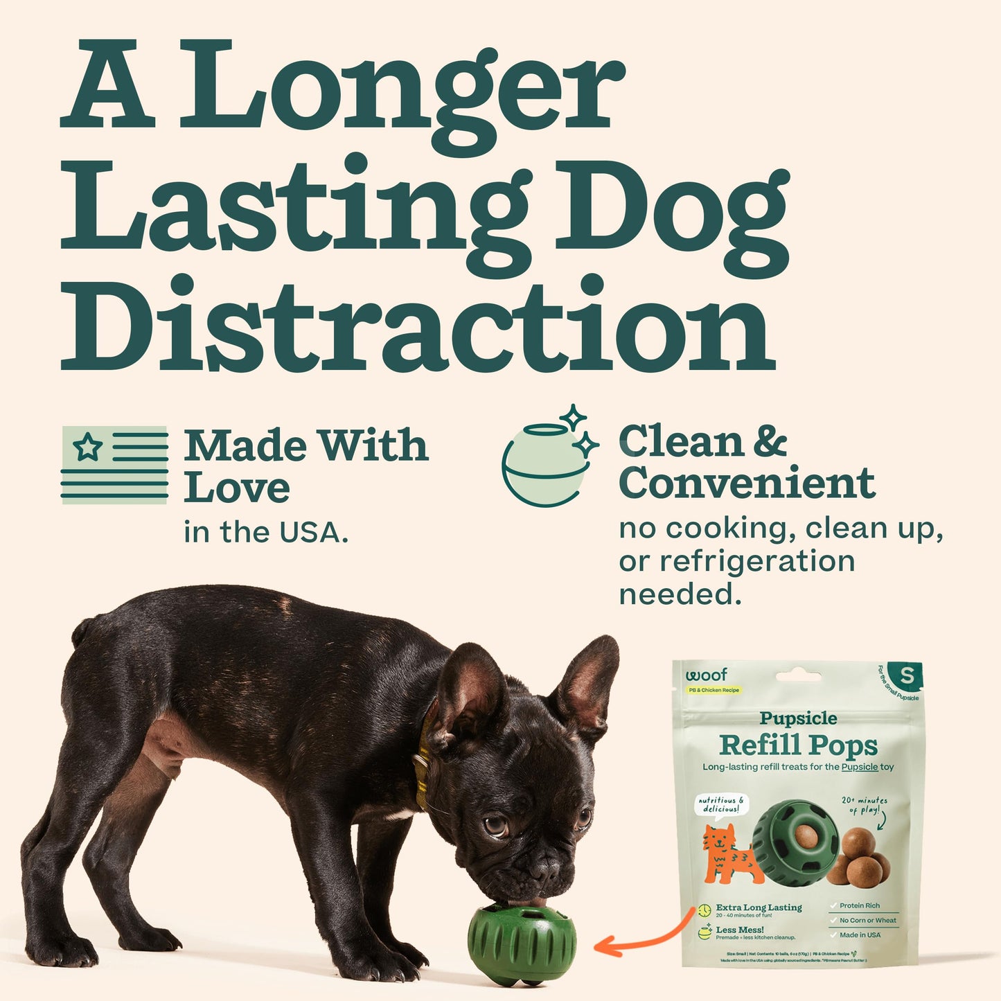 Woof Pupsicle Pops - Premade Long Lasting Dog Pupsicle Pop Treats