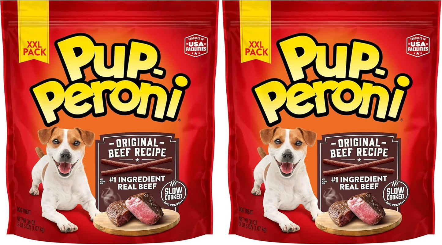 Pup-Peroni Dog Treats, Original Beef Flavor, 38 Ounce, Made with Real Beef