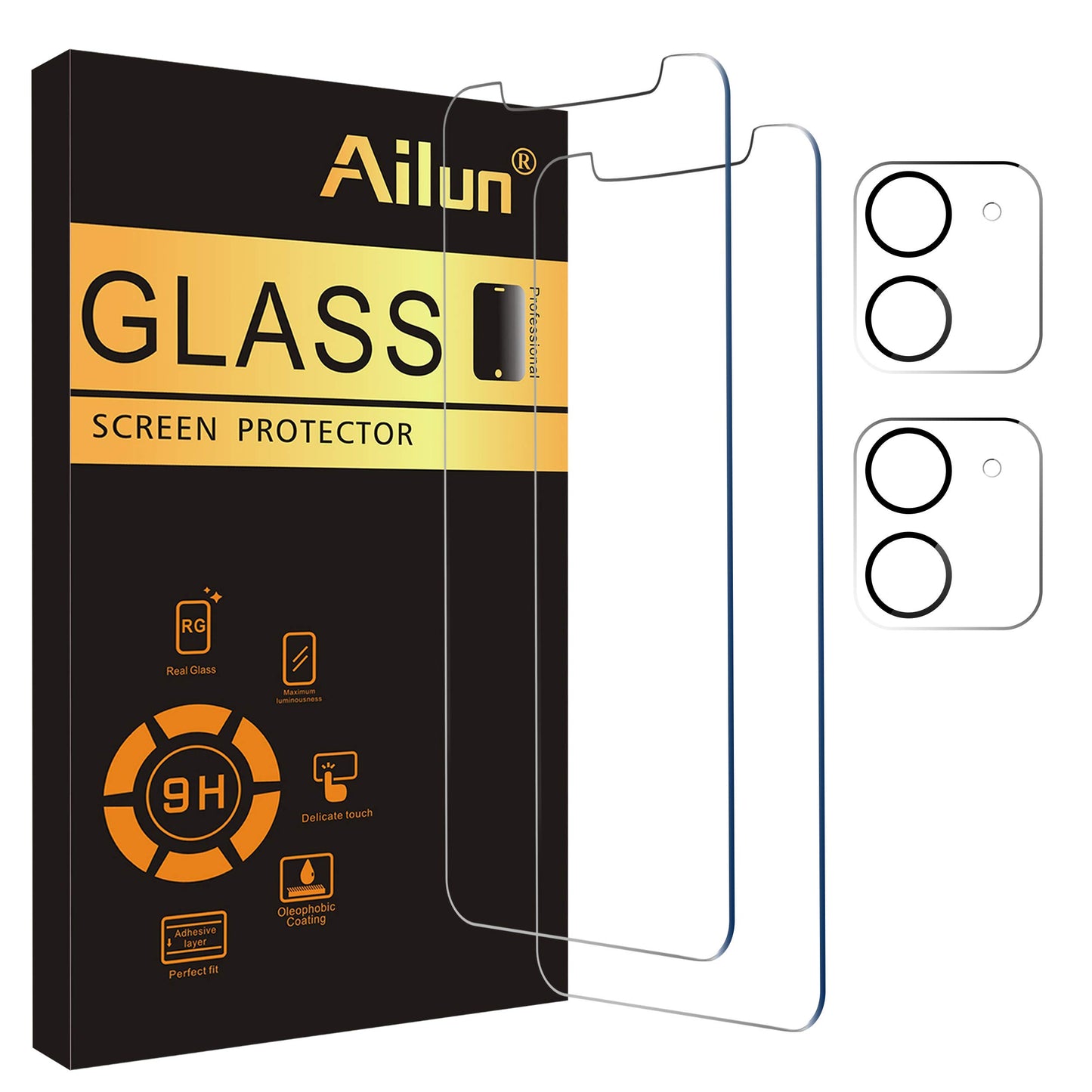 Ailun 3 Pack Screen Protector for iPhone 17 Pro Max [6.9 inch] + 3 Pack Camera Lens Protector with Installation Frame,Dynamic Island Compatible,Case Friendly[Not for iPhone 17/17 Pro/iPhone Air]