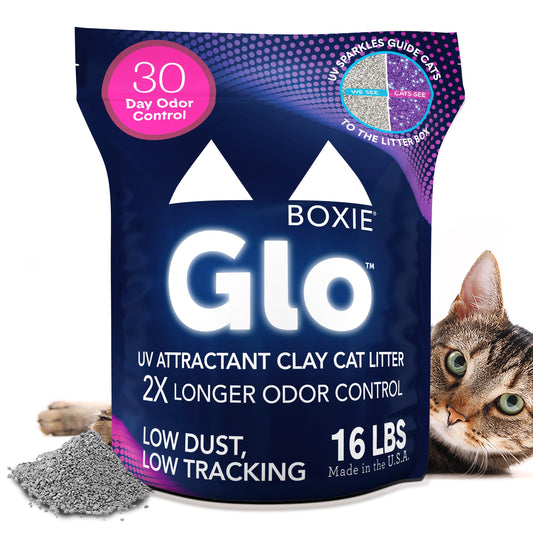 Boxie Probiotic Cat Litter, 40 Day Odor Control, Clumping Clay Kitty Litter, Odor Eliminating Probiotics, Dust-Free, No Fragrances No Fillers, 16 lb