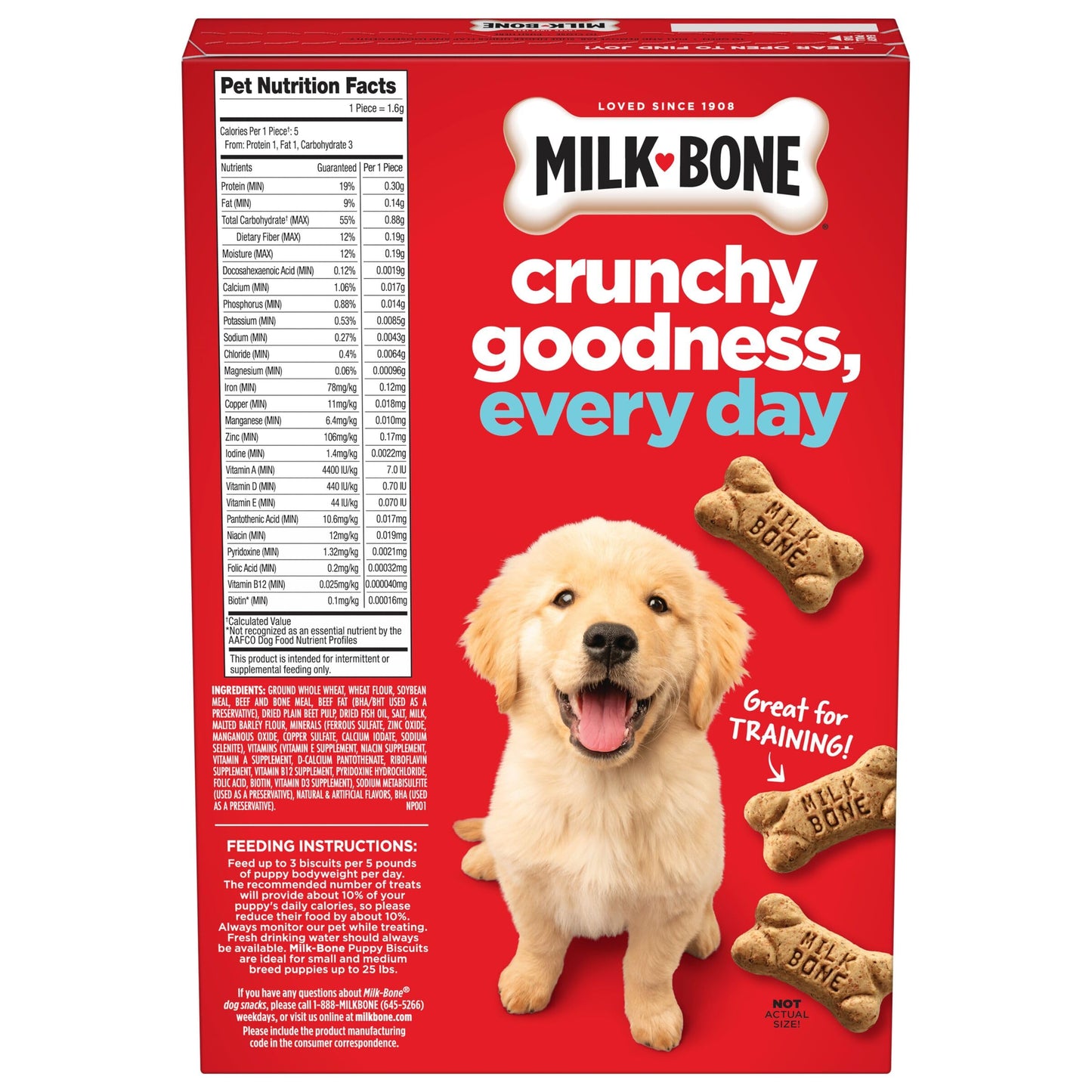 Milk-Bone Original Dog Treats Biscuits for Medium Dogs, 10 Pound