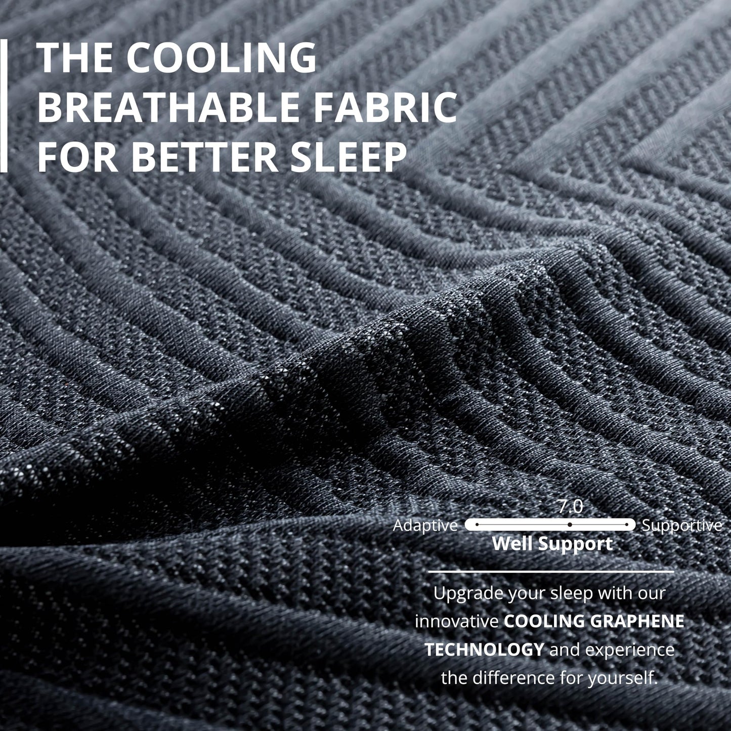 EGOHOME 14 Inch King Size Memory Foam Mattress for Back Pain, Cooling Copper Gel Bed in a Box, Foam Made in USA, CertiPUR-US Certified, Therapeutic Medium Firm, 76x80x14 Black