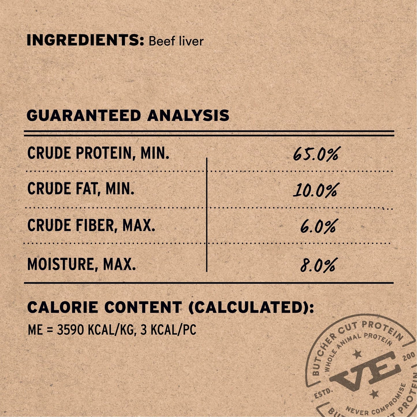 Vital Essentials Single Ingredient Beef Liver Dog Treats, 2.1 oz | Freeze-Dried Raw | Premium Quality High Protein Training Treats | Grain Free, Gluten Free, Filler Free