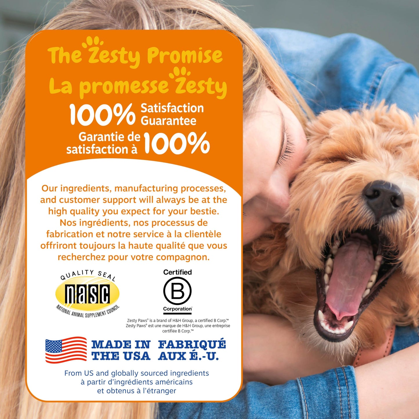 Zesty Paws Wild Alaskan Omega-3 Blend Pollock + Salmon Oil for Dogs and Cats- Skin and Coat Support, Omega 3 Supplement for Pets, 8.5oz