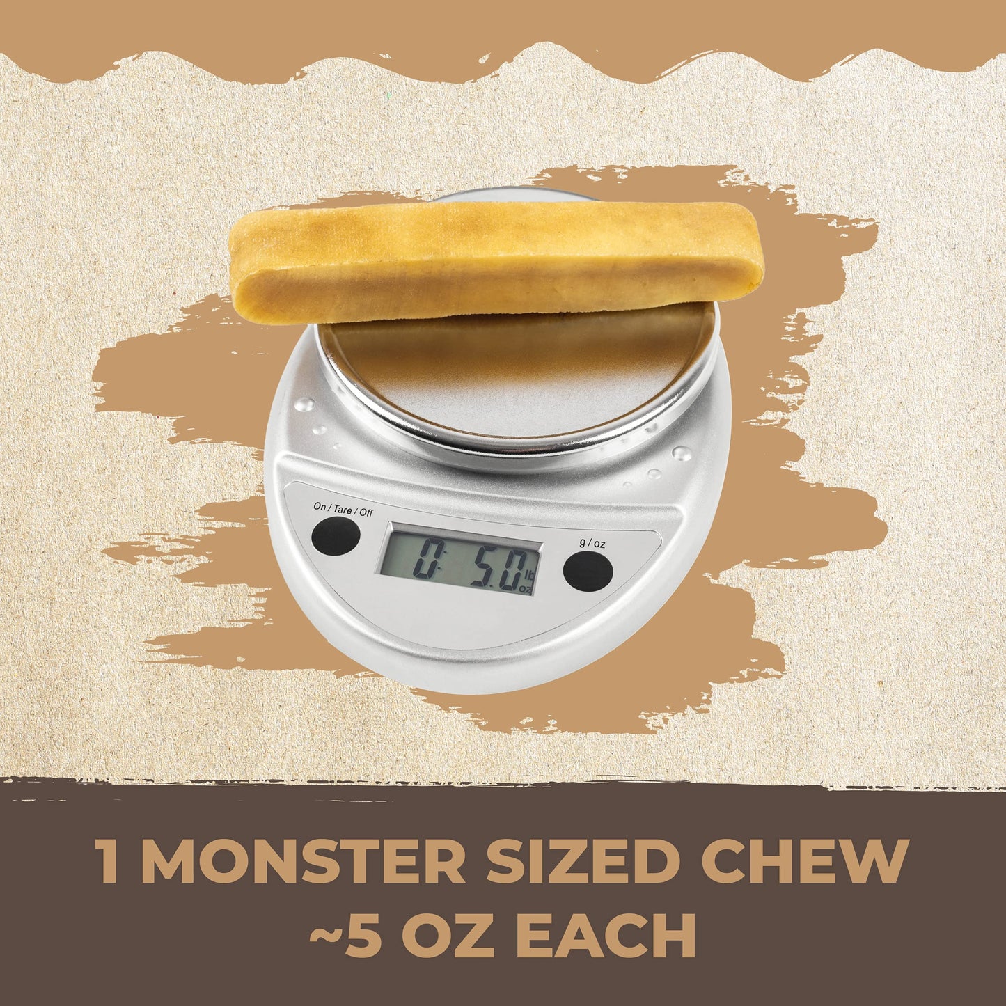 Mighty Paw Yak Cheese Dog Chews – All-Natural Long Lasting Hard Chew for Aggressive Chewers – High Protein, Odor-Free Dog Treat – 3 Ingredient Natural Yak Chews for Large Dogs – (4 Pack)