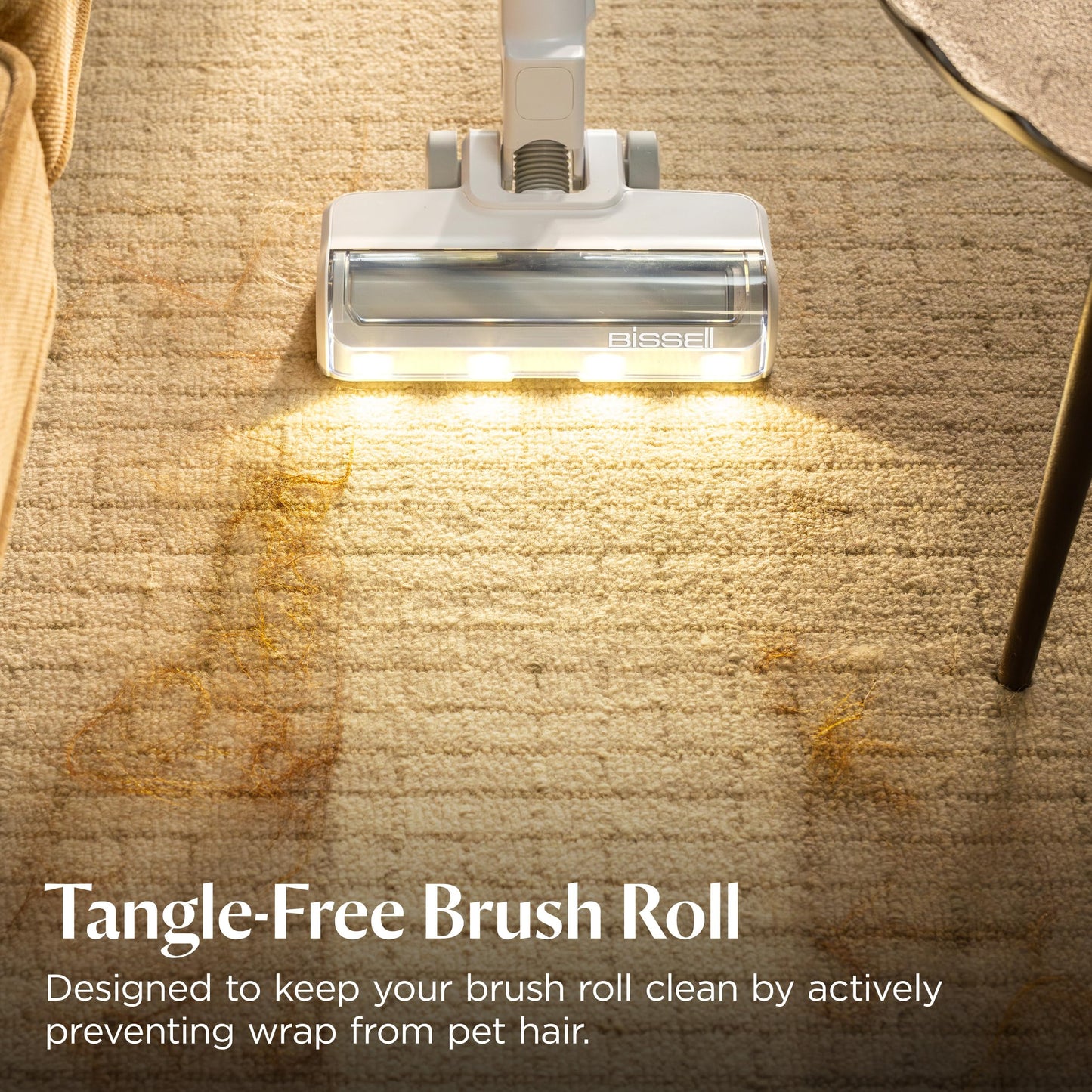 Bissell PowerClean FurFinder 200W Self-Standing Cordless Vacuum w/Tangle Free Brush Roll, Strong Suction, Removeable Battery, Wall Mount, Upholstery Tool & Bright Headlights