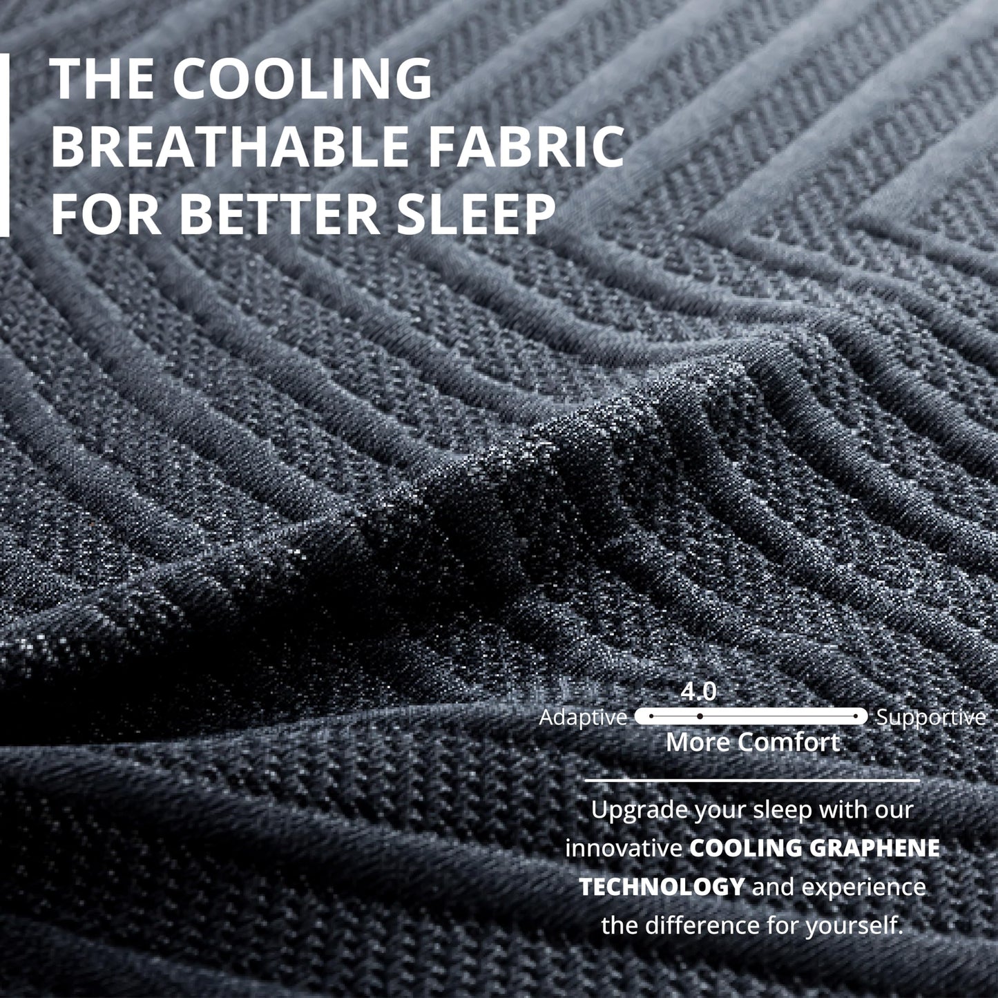 EGOHOME 14 Inch King Size Memory Foam Mattress for Back Pain, Cooling Copper Gel Bed in a Box, Foam Made in USA, CertiPUR-US Certified, Therapeutic Medium Firm, 76x80x14 Black