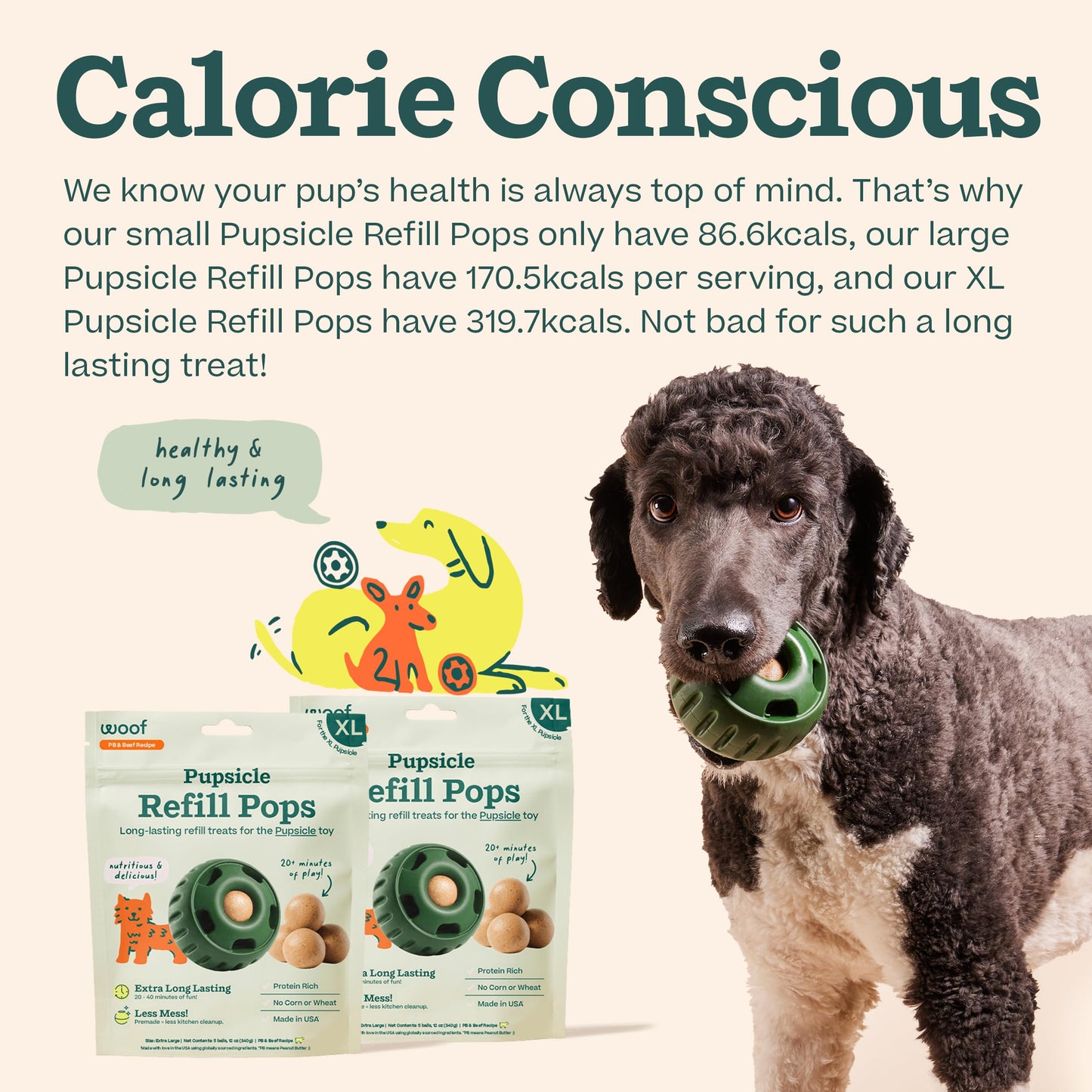 Woof Pupsicle Pops - Premade Long Lasting Dog Pupsicle Pop Treats