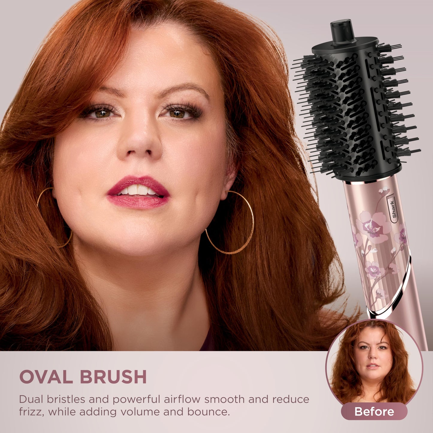 Shark FlexStyle Air Styling & Drying System, Powerful Hair Dryer Brush & Multi-Styler with Auto-Wrap Curlers, Diffuser, Paddle Brush, Round Brush, Concentrator Attachment, Black Cherry, HD457CR