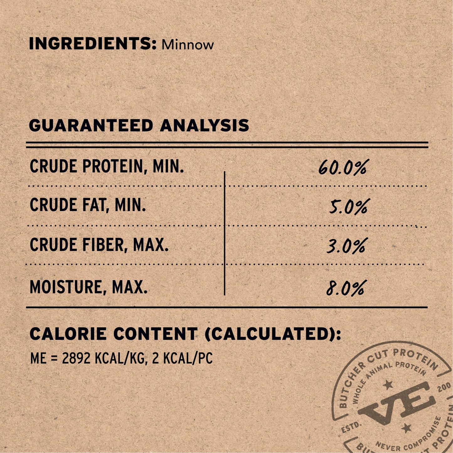 Vital Essentials Minnows Cat Treats, 0.5 oz | Freeze-Dried Raw | Single Ingredient | Grain Free, Gluten Free, Filler Free