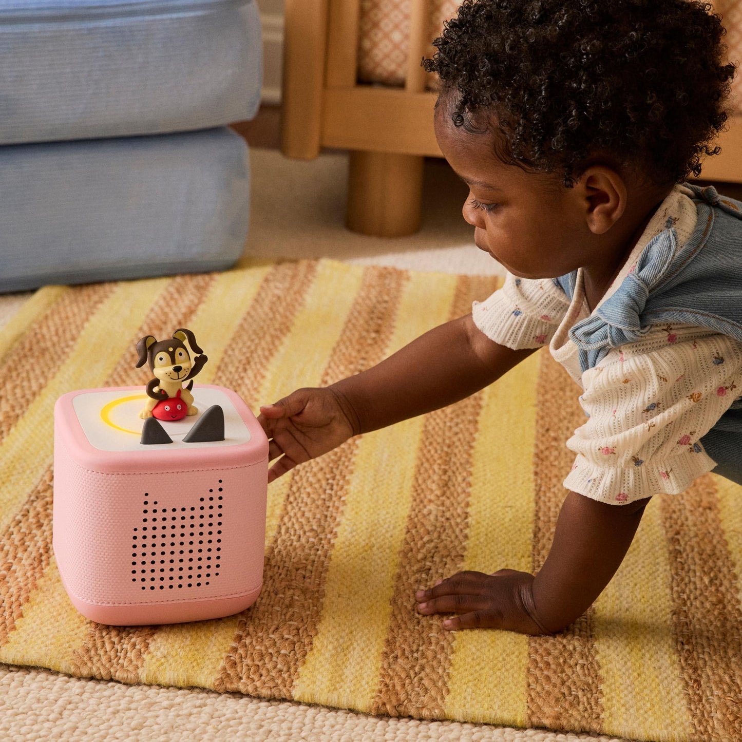 Toniebox 2 Audio Player Starter Set for Kids 1+ with Playtime Puppy - Sunset Red