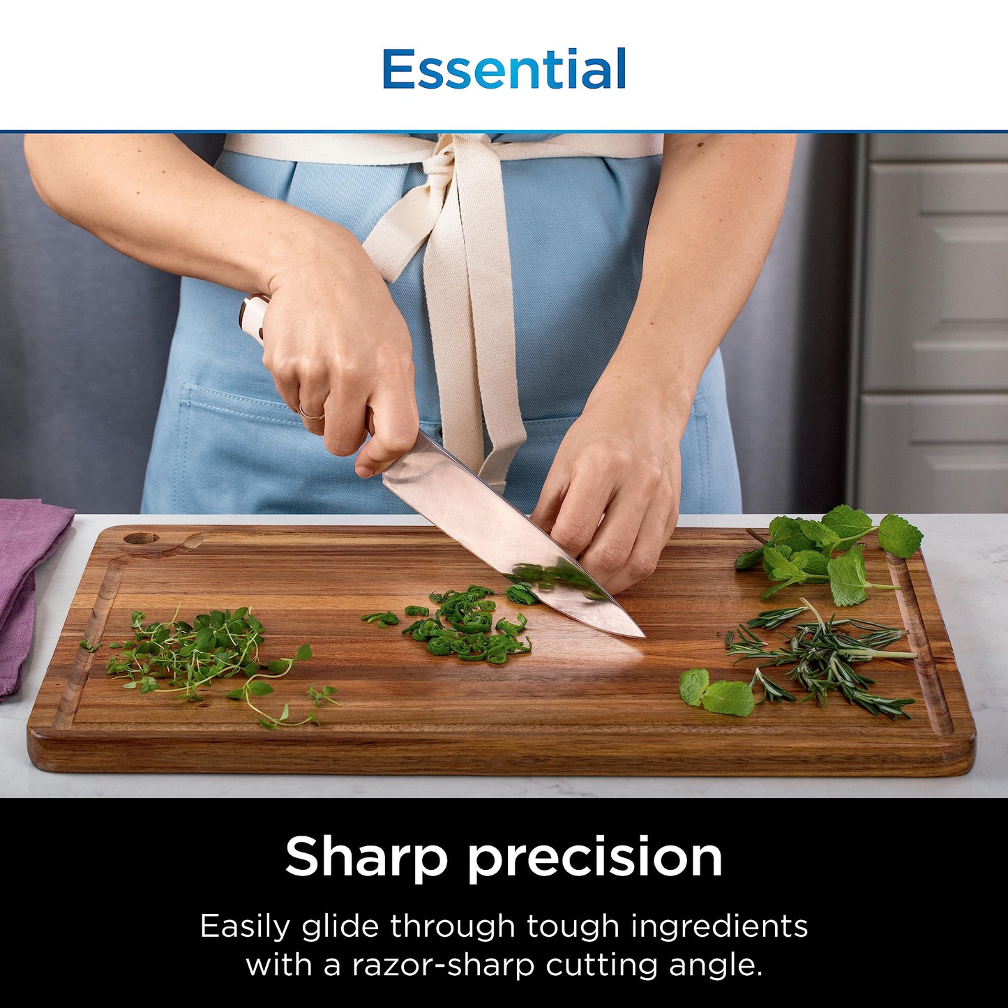 Ninja Knife Set, Knife Sharpener, Knife Block Set, Stainless Steel Knives, 14 Piece Set, Steak Knives, Chef Knives and More, Foodi NeverDull, Black, K32014