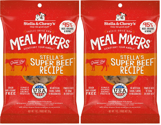 Stella & Chewy's Freeze-Dried Raw Chicken Meal Mixers- Dog Food Topper and Mixer - Made with 95% Cage-Free Chicken, Organs & Bone - Perfect for Picky Eaters - Grain-Free - 3.5oz