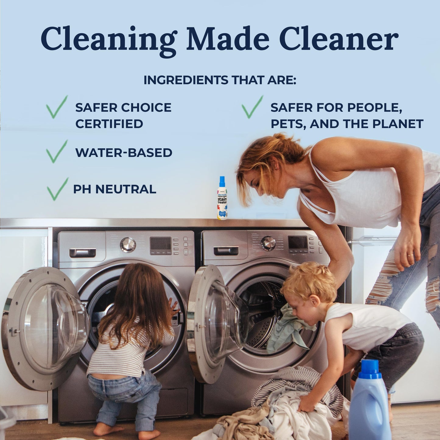 Miss Mouth's Messy Eater Stain Treater - 32oz Refill - Newborn & Baby Essentials - No Dry Cleaning Food, Grease, Coffee Off Laundry, Underwear, Fabric