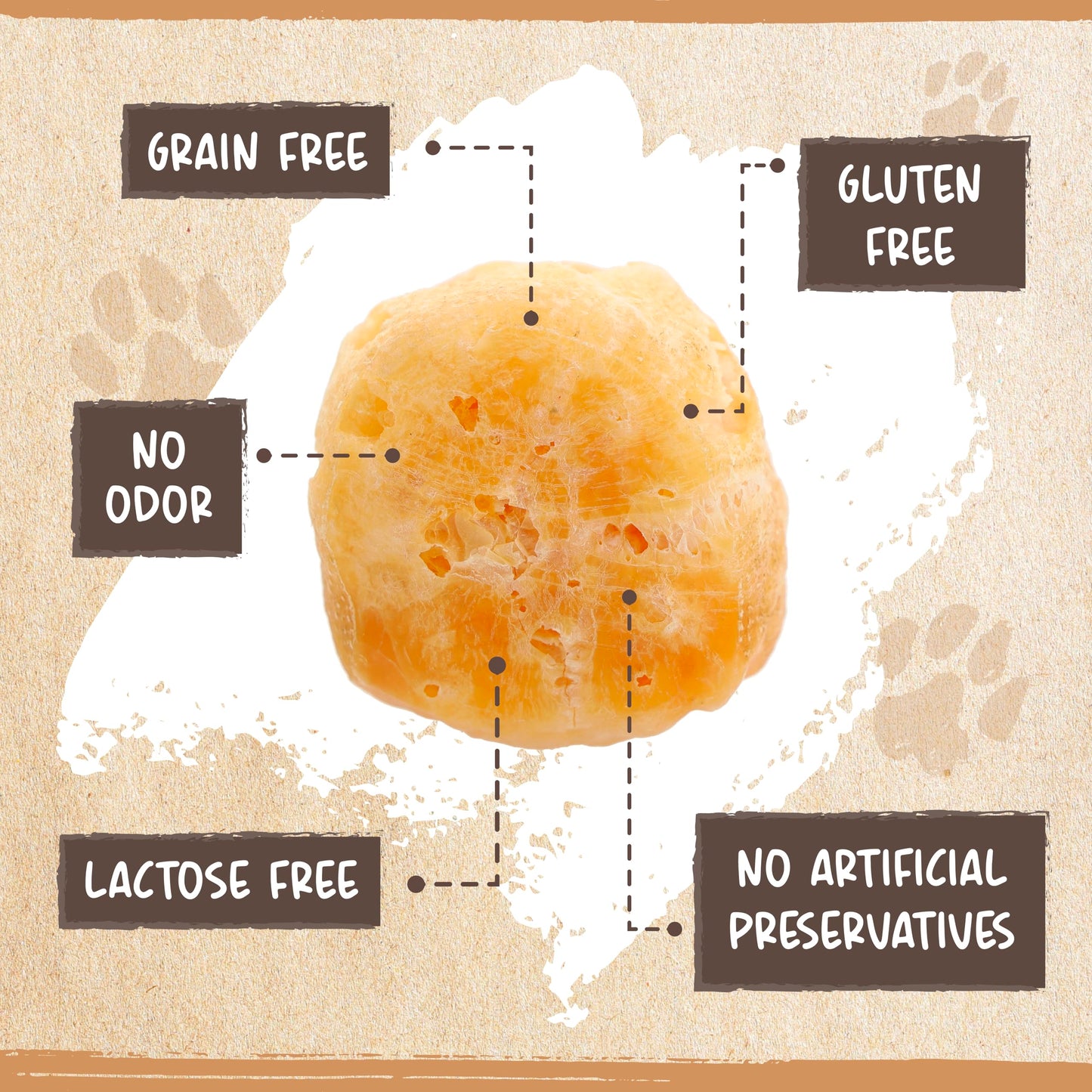 Mighty Paw Yak Cheese Dog Chews – All-Natural Long Lasting Hard Chew for Aggressive Chewers – High Protein, Odor-Free Dog Treat – 3 Ingredient Natural Yak Chews for Large Dogs – (4 Pack)