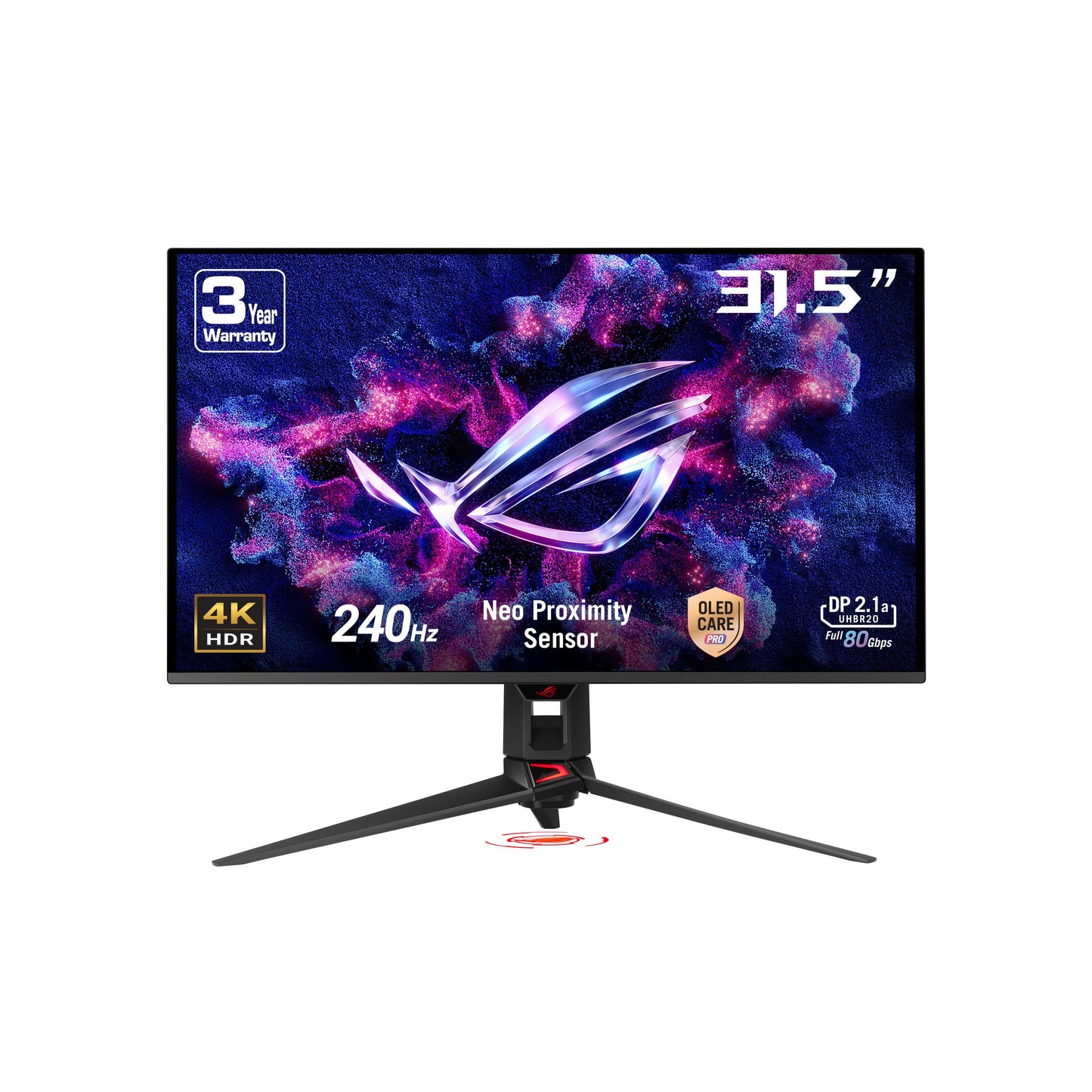 ASUS ROG Strix 27” 1440P OLED Gaming Monitor (XG27AQDMG) - QHD, Glossy OLED, 240Hz, 0.03ms, Custom Heatsink, Anti-flicker,Uniform Brightness, G-SYNC Compatible, 99% DCI-P3, DisplayWidget, 3yr warranty
