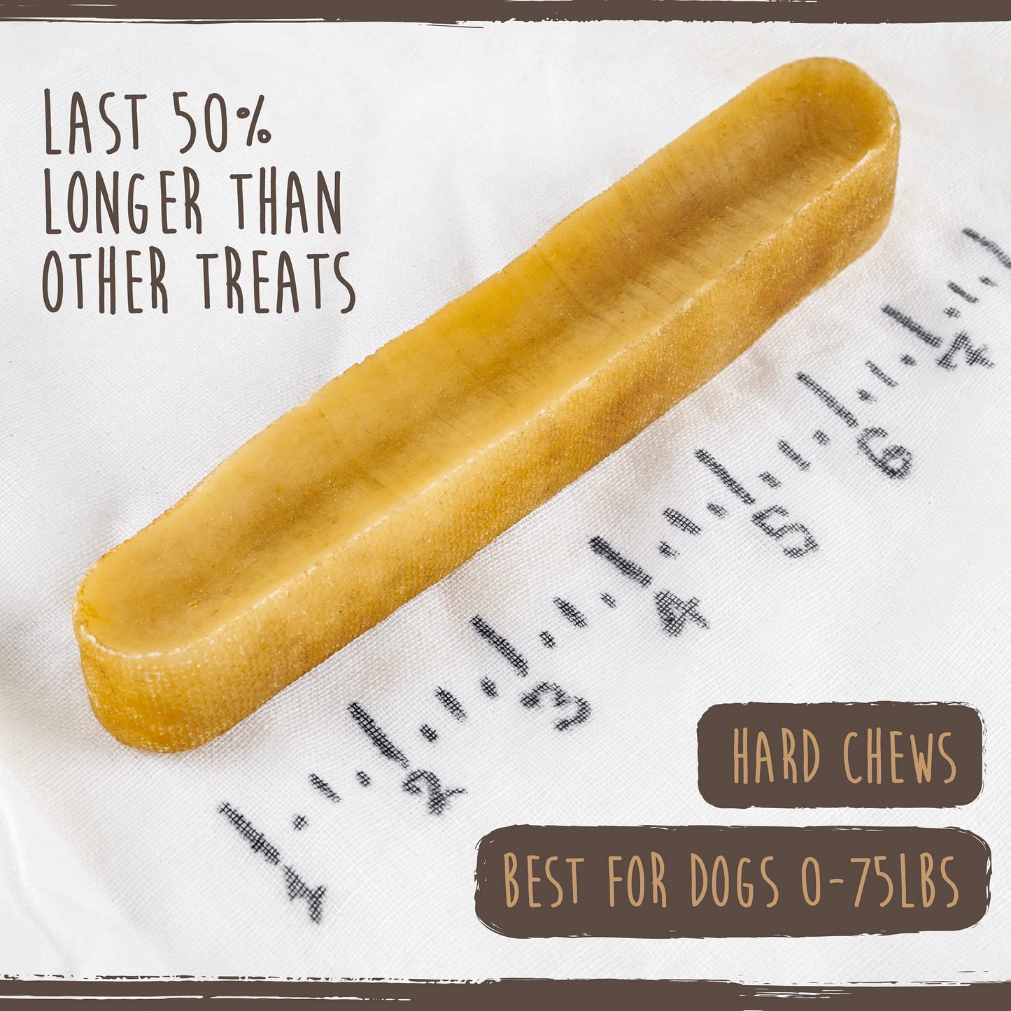 Mighty Paw Yak Cheese Dog Chews – All-Natural Long Lasting Hard Chew for Aggressive Chewers – High Protein, Odor-Free Dog Treat – 3 Ingredient Natural Yak Chews for Large Dogs – (4 Pack)