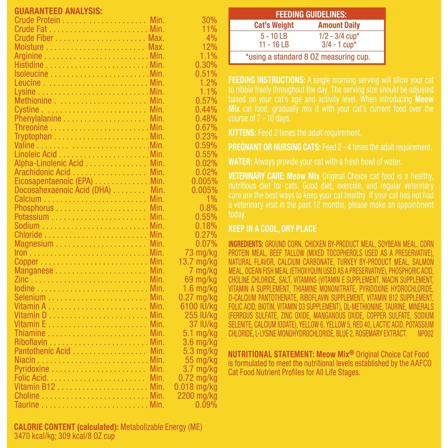 Meow Mix Original Choice Dry Cat Food, 6.3 Pound Bag